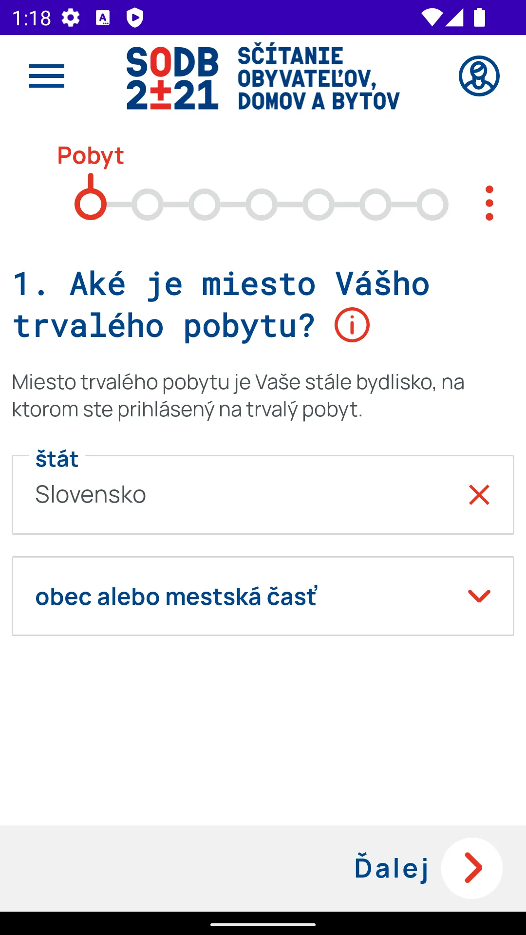 SODB 2021 Android census application screenshot 7.