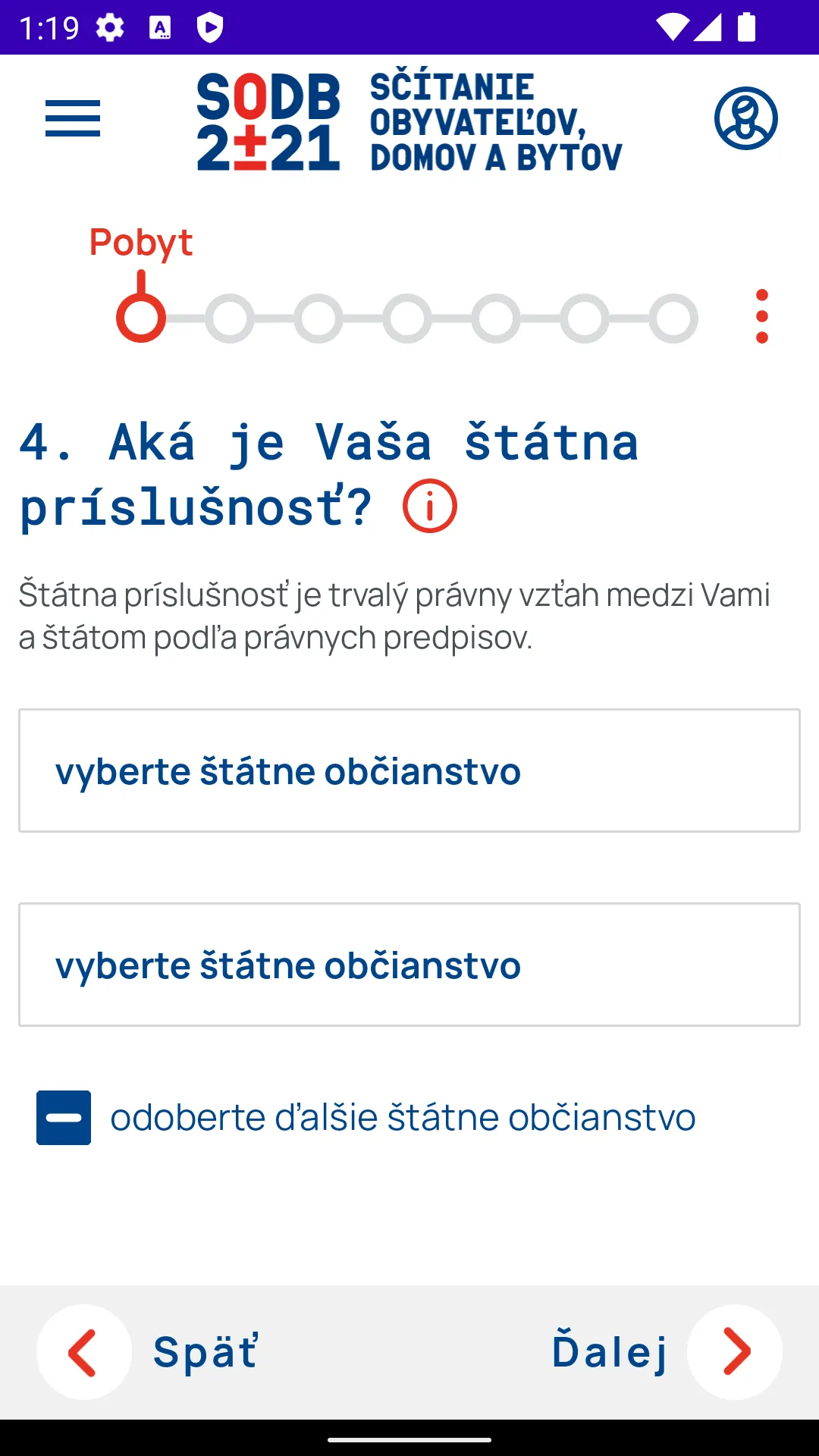 SODB 2021 Android census application screenshot 11.