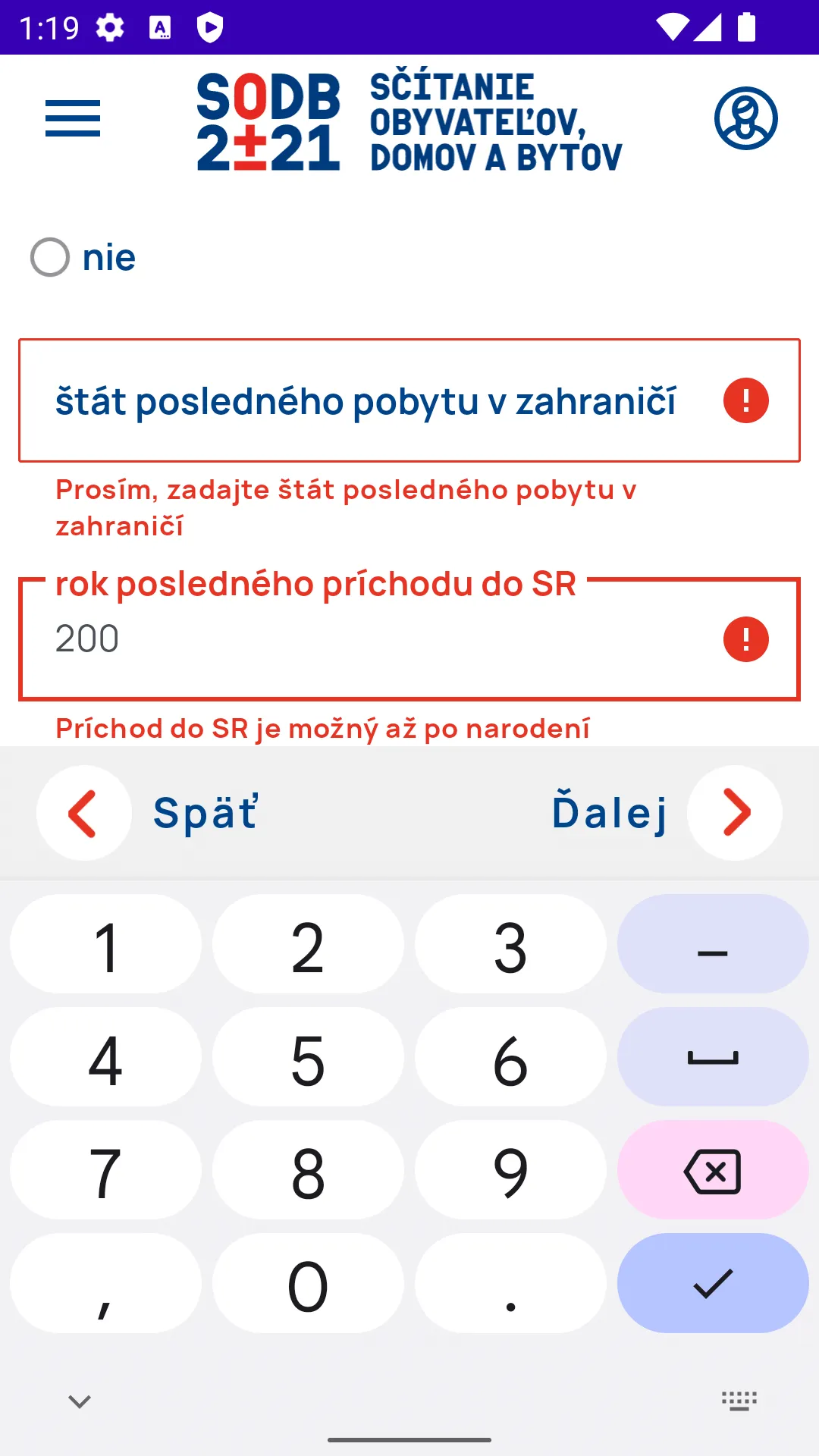 SODB 2021 Android census application screenshot 12.