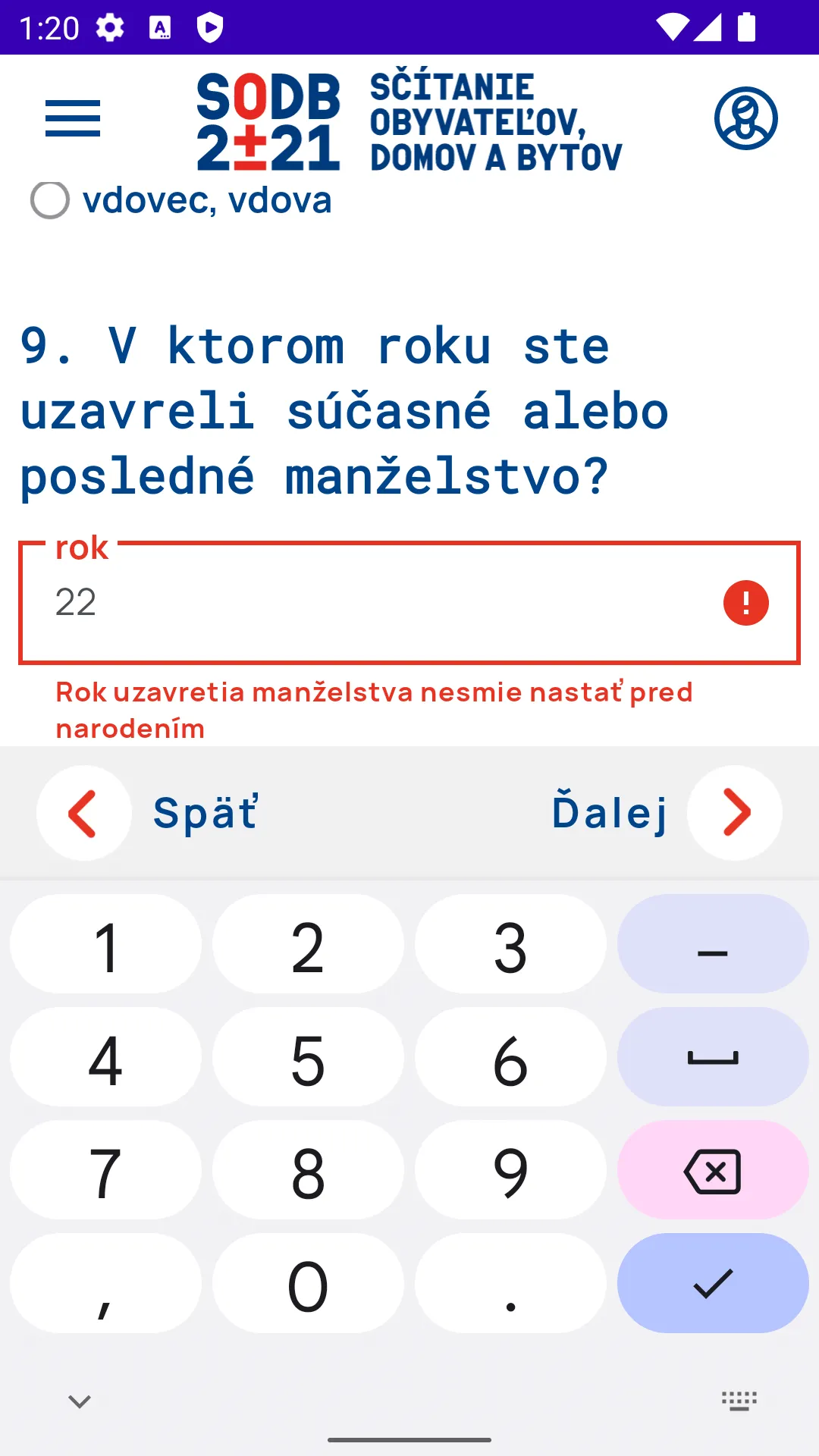 SODB 2021 Android census application screenshot 13.