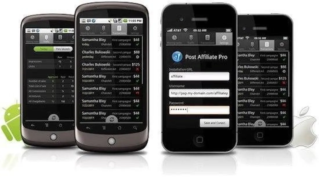 Post Affiliate Pro mobile application image 1.