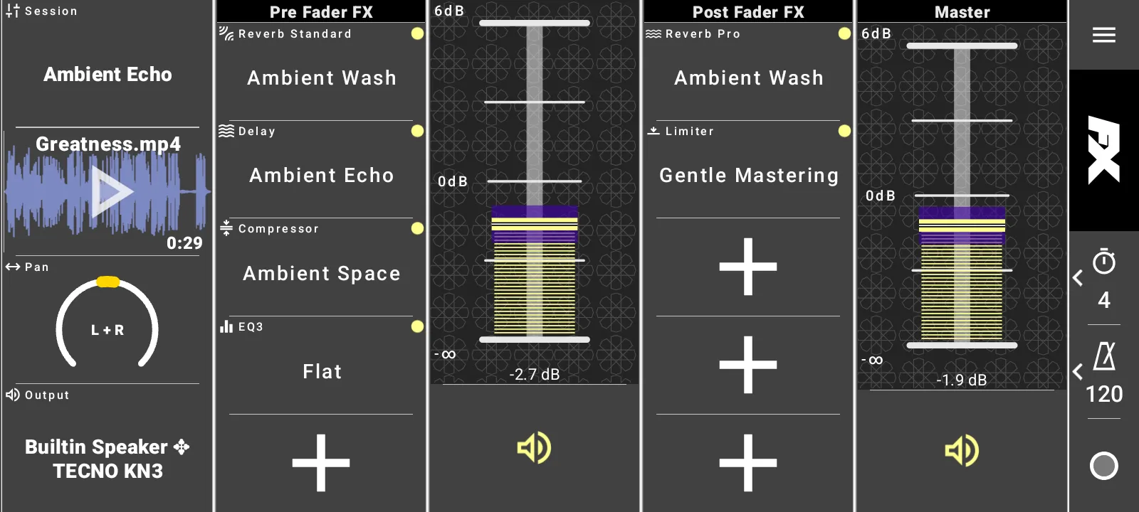Audio Recorder audio file import workflow.