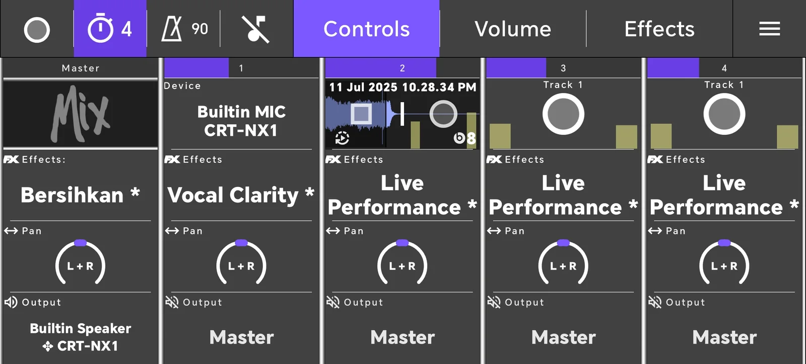 Audio Mixer Google Play promotional screenshot.