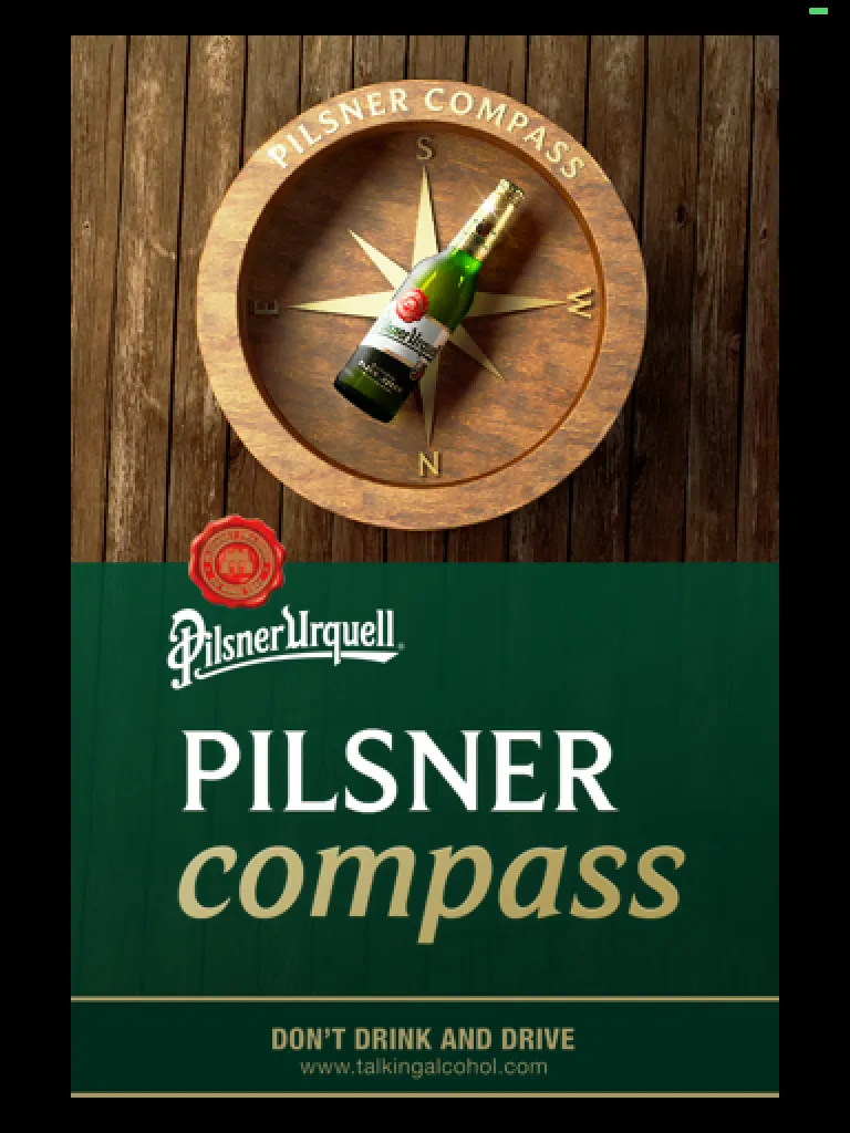 Gambar 1 aplikasi iPhone Pilsner Compass.