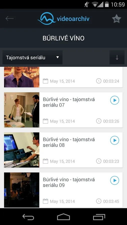 Gambar 4 aplikasi Arsip TV Markiza.